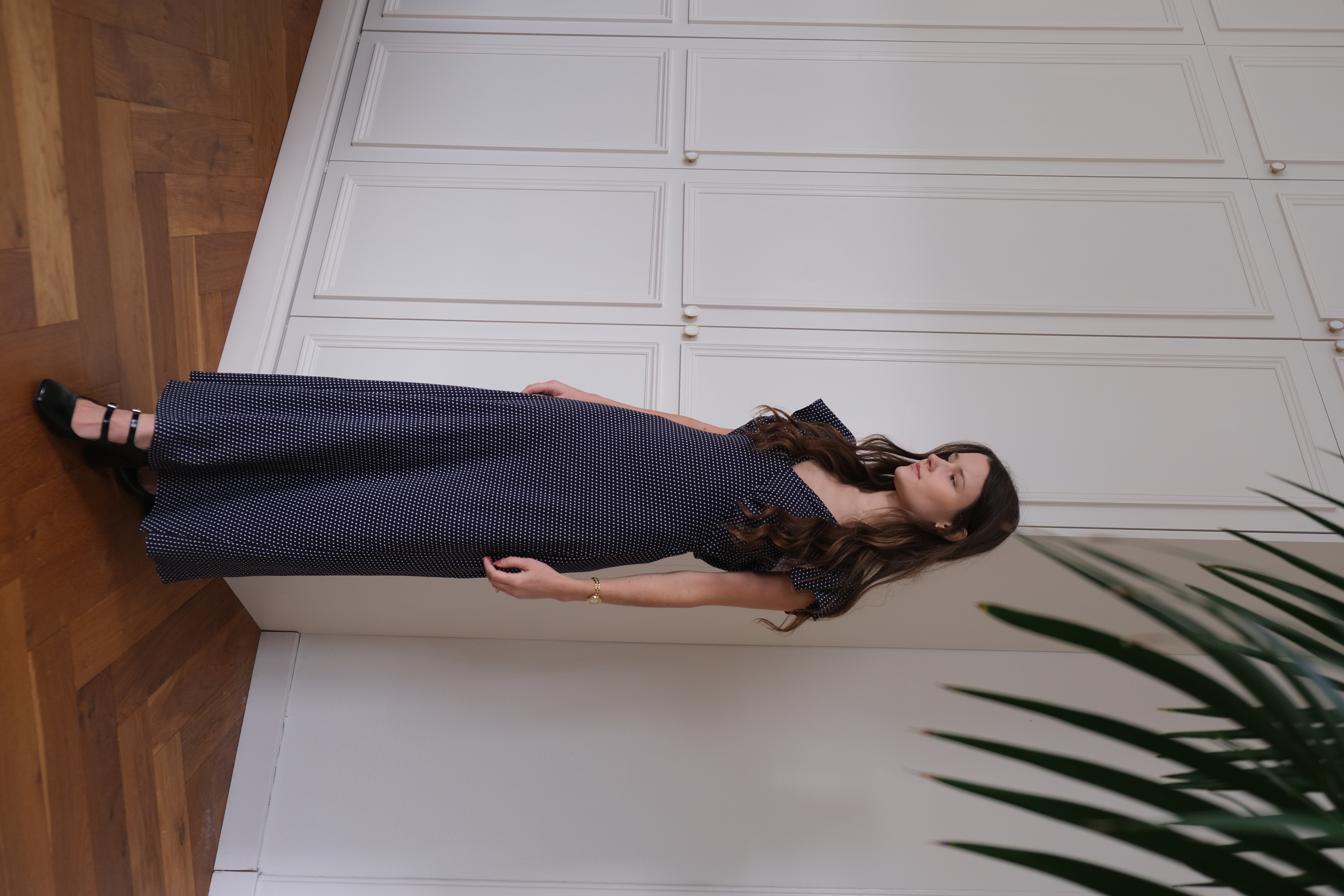 Pleated Midi Skirt hover
